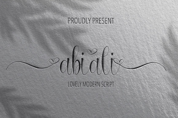 Abiali: A Handwritten Font for Elegant Editorial Design