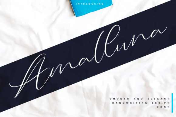 Amalluna: A Handwritten Font for Elegant Editorial Design