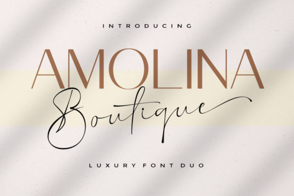 Amolina Boutique: Elevate Your Campaigns with a Versatile Font