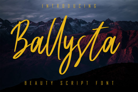 Ballysta: A Script Font with Modern Elegance