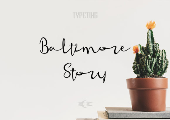 Baltimore Story: A Handwritten Font for Editorial Elegance