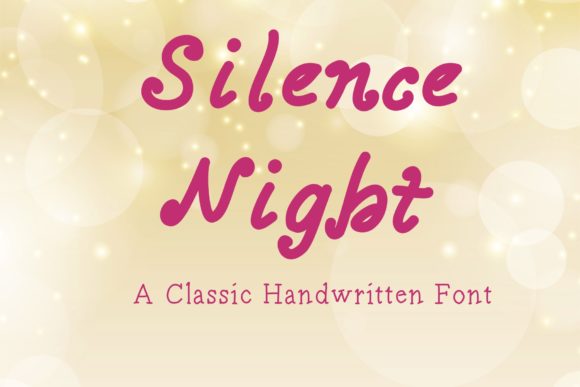 Bring Elegance to Your Handmade Creations with Silence Night Font