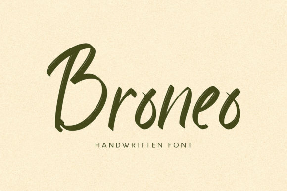 Broneo: A Versatile Handwritten Font for Editorial Design