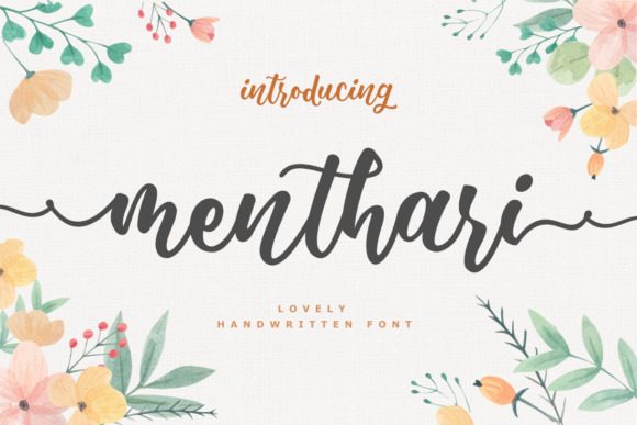 Discover Menthari: A Handwritten Font for Elegant Branding