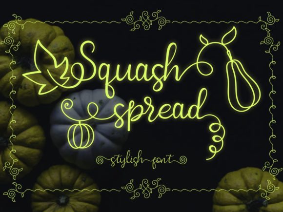 Discover Squash Spread: A Charming Font for Creative Branding