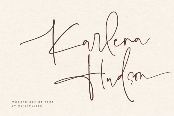 Discover the Elegance of Karlena Hudson Font
