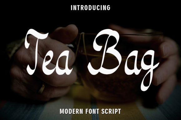 Discover the Elegance of Tea Bag: A Handwritten Font for Your Editorial Projects
