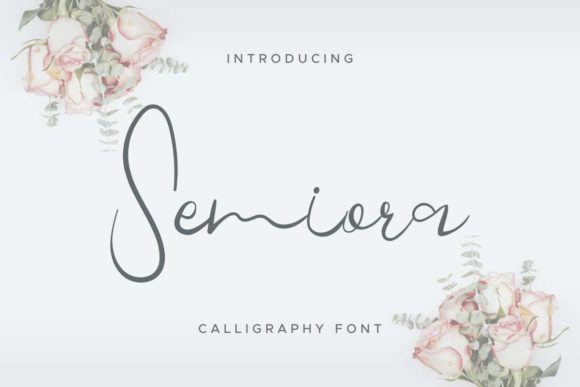 Elevate Your Brand with Semiora: A Charming Script Font