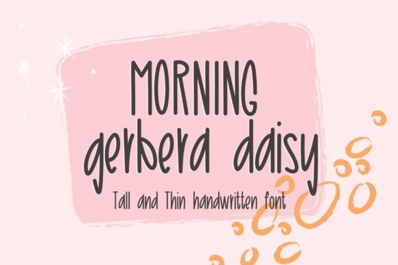 Enhance Your Brand with Morning Gerbera Daisy Font