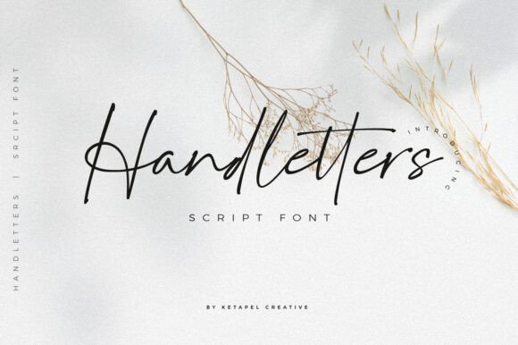 Handletters: A Delicate Font for Timeless Branding
