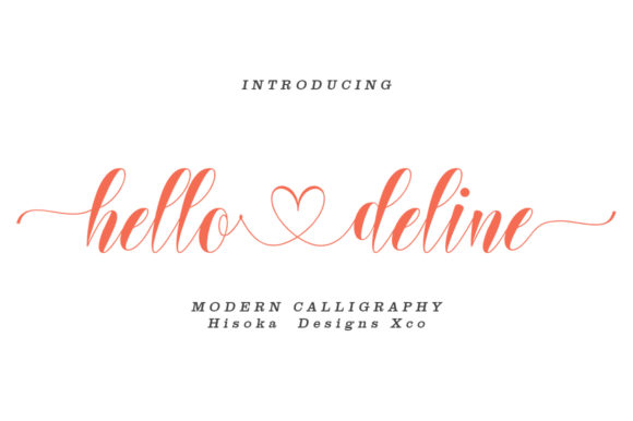 Hello Deline: A Script Font with Character