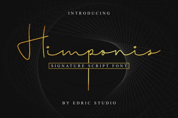 Himponis: A Handwritten Font for Elegant Editorial Design