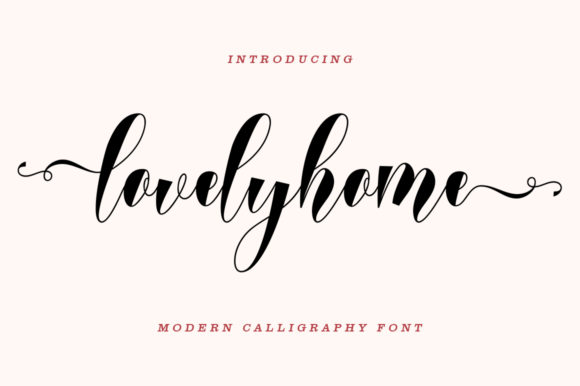 Lovelyhome: A Graceful Script Font for Editorial Elegance