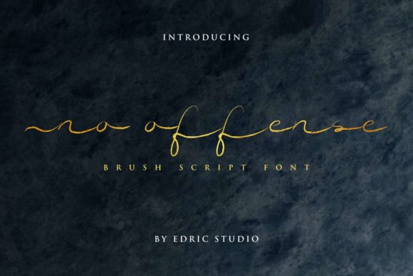 No Offense: A Delicate and Elegant Handwritten Font for Editorial Design