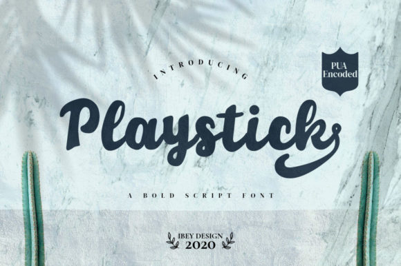 Playstick: A Font for Elegant and Flowing Web Design
