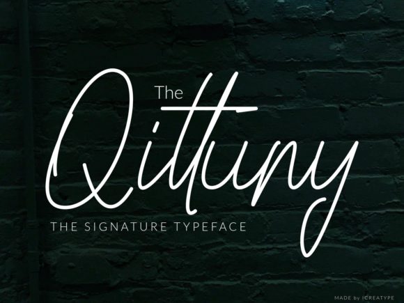 Qittuny: A Delicate Font for Elegant Branding