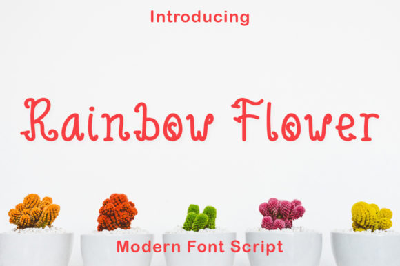 Rainbow Flower: A Sweet and Quirky Handwritten Font
