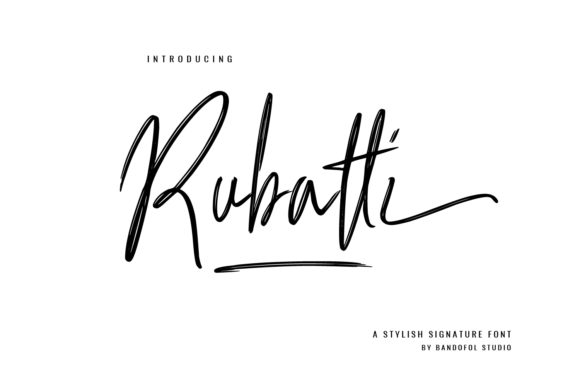 Rubatti: A Handwritten Font for Elegant Editorial Design