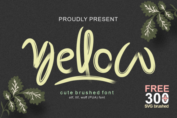 Yellow: A Versatile Handwritten Font for Eye-Catching Designs